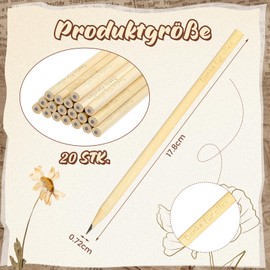 Tenare Pack of 20 Thank You Gifts Thank You for Everything Pencils HB Pencils with Saying Thank You Wooden Pencils Farewell Thank You Gift for Teachers Colleagues Employees