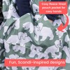 BundleBean - 100% Waterproof Fleece-Lined Child Wheelchair Cover (Grey Polar