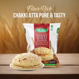 PARDESI Fine Whole Wheat Flour (Stone Ground) 20 LB (9.07 KG) Chakki Atta - Bulk Size I Indian Origin