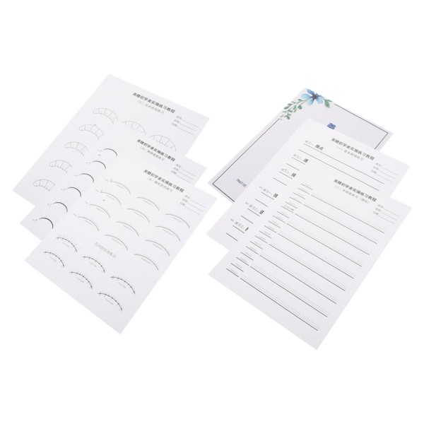 BIUDECO Lash Training Exercise Cards for Beginners Eyelash Extension Practice