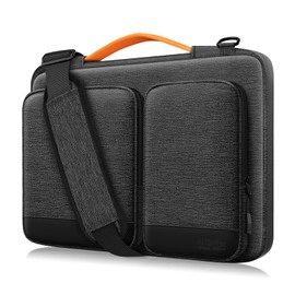 Alfheim 14-14.2 inch Laptop Case Sleeve, Waterproof Shock-Resistant Lightweight Shoulder Bag, 360° Protective Notebook Briefcase Compatible with 14.2 15.4 inch MacBook Pro USB-C A1990 A1707 A2442