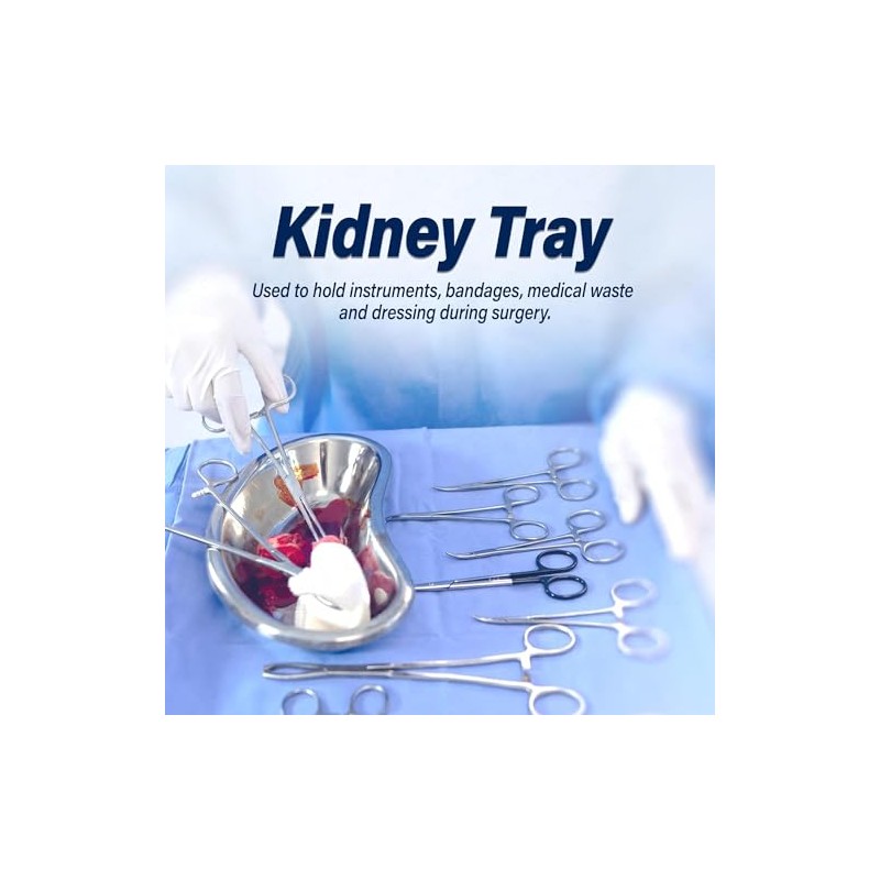 Surgical Kidney Dish Curved Shape 6", 8" or 10" Dish