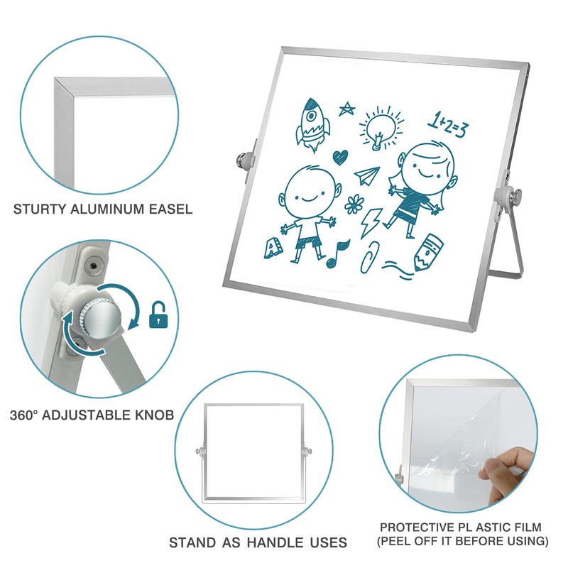 OWill Dry Erase Whiteboard, 25 X 25 cm Small Whiteboard