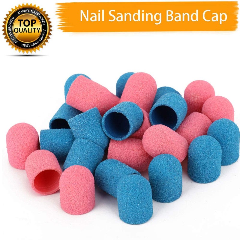 10 x Sanding Caps with 1 x Mandrel Handle Sanding