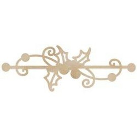 Kaisercraft Wood Flourish: Holly Border Christmas Card Making