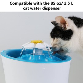 12 Pieces Cat Water Fountain Foam Filters Replacement Sponge Filter for Cat Water Fountain, Cat Fountain Foam Filter for 85oz/2.5L Automatic Drinking Water Dispenser