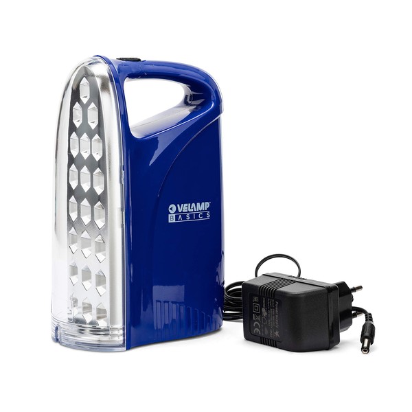 Velamp IR312 Portable Rechargeable 250 Lumens LED Lamp with Anti Power Outage Function Plastic Blue