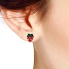 Strawberry Sensation CZ .925 Silver Stud Earrings