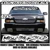 MISUNDERSTOOD 40"x5" Vinyl Decal Sticker Windshield Turbo Boost Lifted Lowered