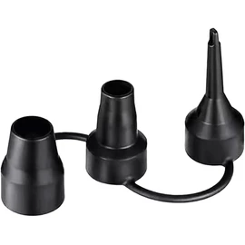 3 Sizes Air Pump Replacement Nozzles, Black Air Pump Nozzles Head for Inflatables, Air Pump Inflator Adaptor Accessory for Partial Air Bed,Air Mattress, Plastic Air Pump Inflator Adaptor Accessories