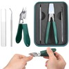 3 Piece Anti-Splash Nail Clippers Set - Wide Jaw &