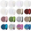 16 Polvo Cromado para Uñas, Nail Art Glitter con Efecto