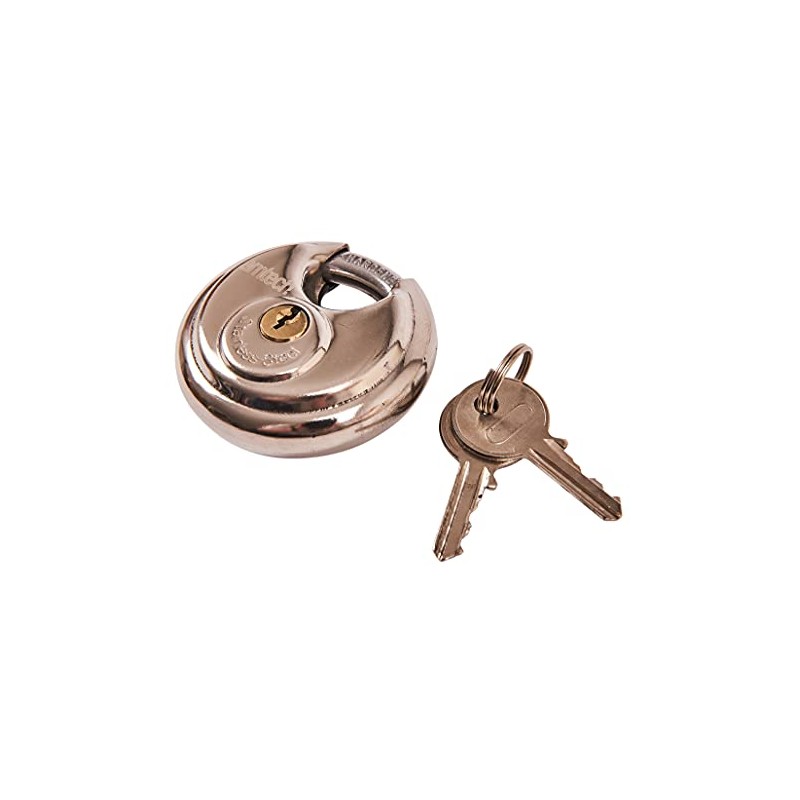 Amtech W4150 60mm Disc Padlock, Heavy Duty and Corrosion Resistant
