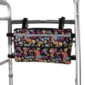 GUOER Walker Bag Suitable for Multiple Walking Aids Rollator Bag Multi-Size Multiple Colors (9.8Wx15.7L in,Color9801)