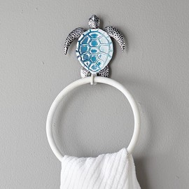 BLACK FOREST DECOR Sea Turtle Towel Ring