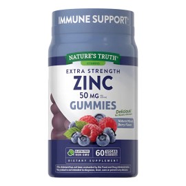 Nature's Truth Zinc, 60 Gomitas, 50 Mg Por Cada 3 Gomitas Sin Sabor