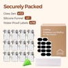 ComSaf 4 oz Glass Jars with Lid, Set of 12