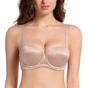 Lemorosy Women's Push up Strapless Convertible Multiway Underwire Supportive Bra