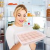 2 Pack Covered Egg Holder,Clear Egg Holder Storage Container,Stackable Plastic