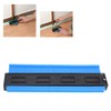 Contour Gauge ABS Plastic Multifunctional Irregular Ruler Woodwooking Measuring ToolBlue