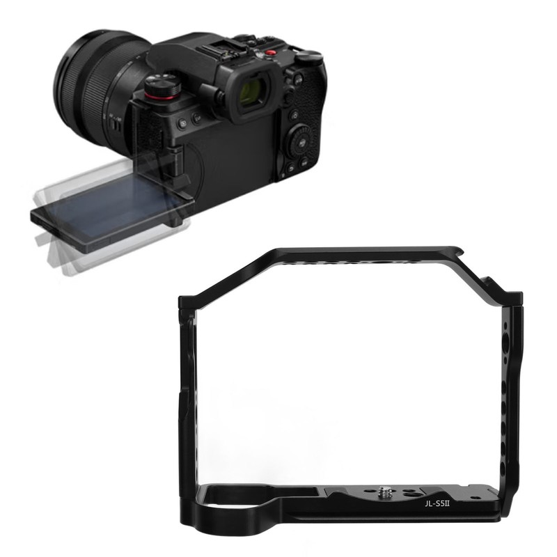 Aluminum Alloy Camera Cage for LUMIX S5II Extension Frame Stabilizer