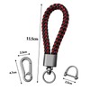 Aotoyou Leather Braided Key Fob Key Chain Short for Keys