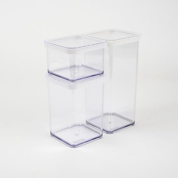 Rotho Loft Set of 3 Storage Containers, Various Sizes, Food-Grade
