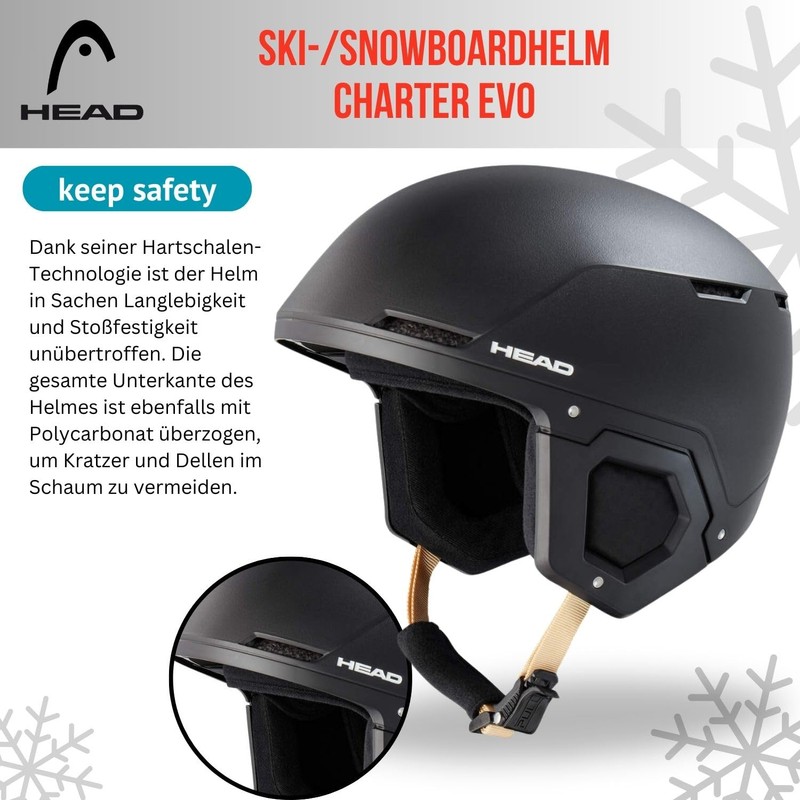 Ski Helmet Snowboard Helmet Head Charter Evo SR Black Size: