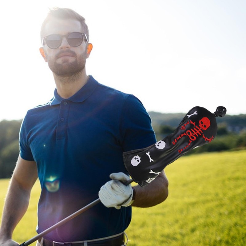 Wood Golf Club Covers - Golf Headcovers Protector Skeleton Pattern