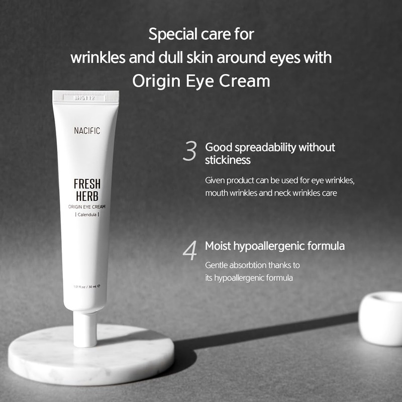 NACIFIC Fresh Herb Origin Eye Cream 1.01fl.oz 30ml for Wrinkles,