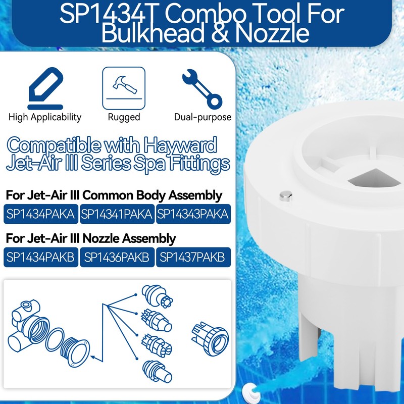 SUFULUNO Pool Hot tub Jet Wrench SP1434T Compatible with Hay-Ward