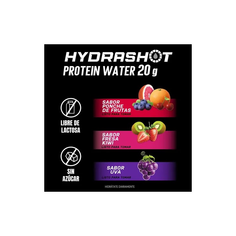 Pack 2 Bebidas De Proteína + Electrólitos Hydrashot Ctc