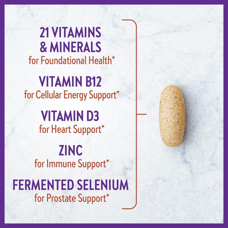 New Chapter Men's Multivitamin for Immune, Stress, Heart + Energy