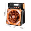 Unbranded Solar Camping Fan Rechargeable Battery Operated Fan 4 Speeds