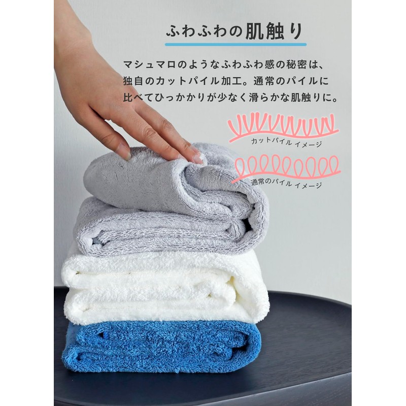 CBJAPAN Carari Plus Hair Drying Towel, 3.3x Water Absorbency Microfiber,