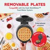DASH Removable Waffle Plates (Removable 8" Waffle Plate 2 Pack