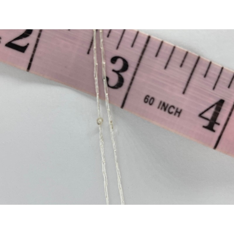 Petite Paillette Cream with Silver Mini Sequins Yarn - 50
