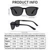 OCCI CHIARI Reading Sunglasses Women 1.25 Stylish Square Reader Sunglasses