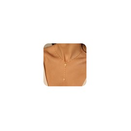 Risamil Cross Necklace for Women Cross Pendant Necklace Dainty Layered Chain Necklace Simple Cute Necklaces for Women Trendy Jewelry Gifts for Women