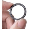 TIMULTI Titanium Keyring Keychain Double Ring Side Push Non-slip Design