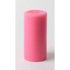 3" x 6" Hand Poured Solid Color Unscented Pillar Candles
