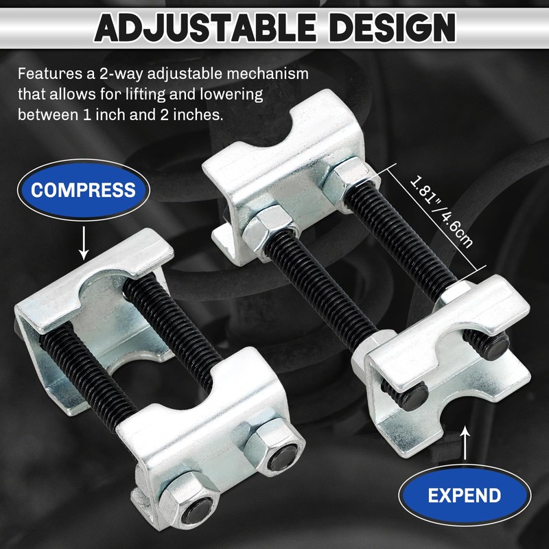 weyleity Coil Spring Spacers 8PCS | 2-Way Adjustable Lift Or
