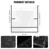 Hoolerry 4 Pcs Salon Chair Cover, Clear Square Chair Protectors,