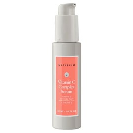 Suero facial con complejo de vitamina C, tratamiento facial antienvejecimiento con ácido hialurónico y vitamina E, 1 oz