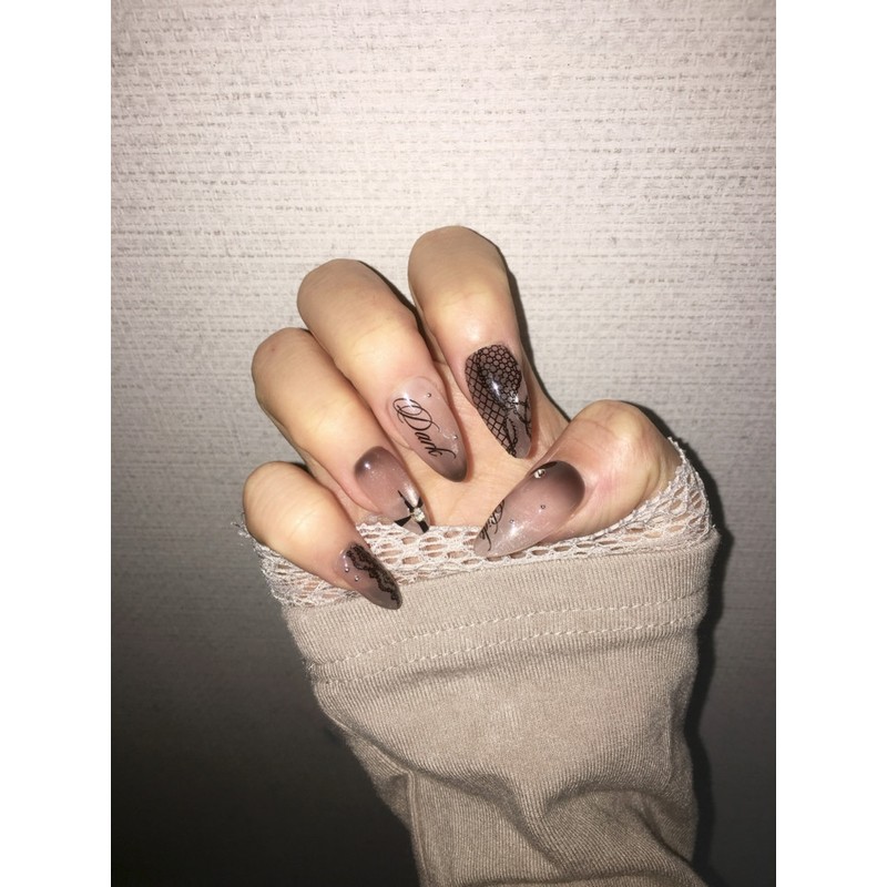 [Lettering Nail High Quality] Owner Chantelle Veil Nail Tips -