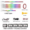 Dreamcolor Acrylic Interior Car LED Strip Light,RGB 6 in 1