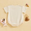 Bonangber Daddys Girls Baby Clothes Letters Print Short Sleeve Bubble