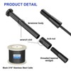 BLIKA 20 Pack 3/16" Black Swageless Invisible Cable Railing Kits