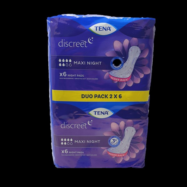 Tena Lady Discreet Maxi Night Duo 12 Pack