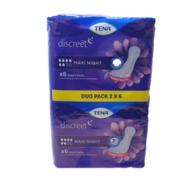Tena Lady Discreet Maxi Night Duo 12 Pack